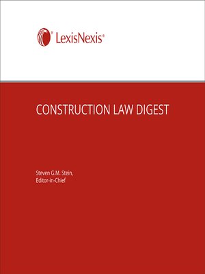 cover image of Construction Law Digest